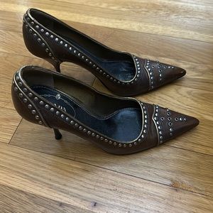 Prada Brown Heels 3.5 inch